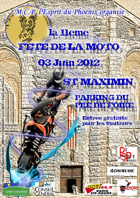 Esprit du Phoenix organise la fête de la moto de Saint Maximin dans le Var